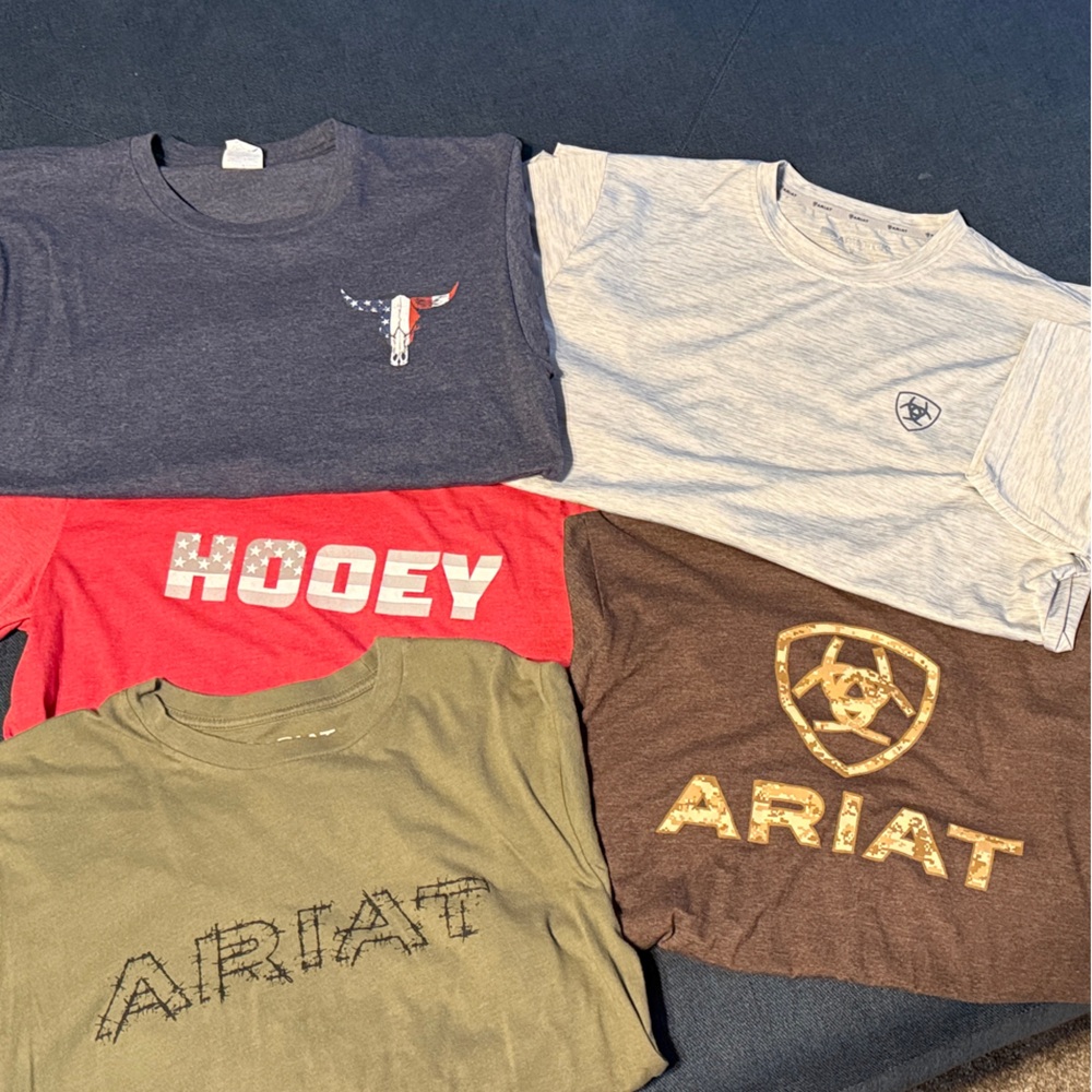 Cowboy up  Short Sleeve Tee Pack - Olive, Red, Navy, Brown, Heather Gray